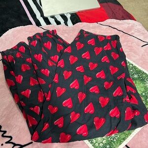 Victoria secret heart pajamas matching set